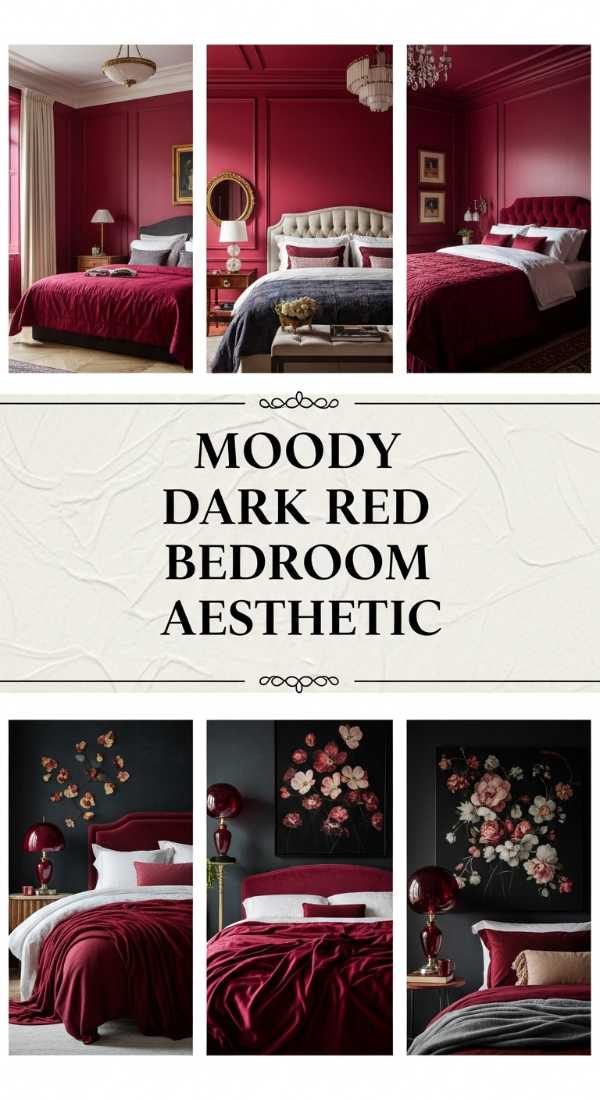 Moody Dark Red Bedroom Aesthetic 69e7779bb72cf