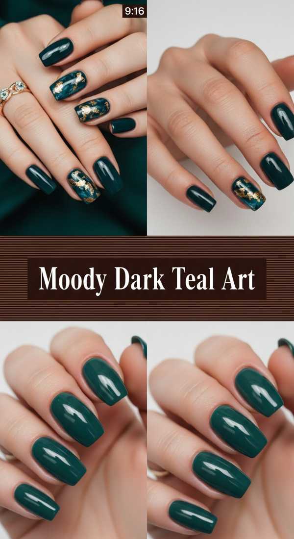Moody Dark Teal Art 69ef94dc2e3a2