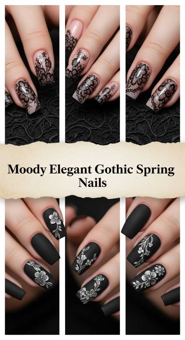 Moody Elegant Gothic Spring Nails 69f32d4eb9574