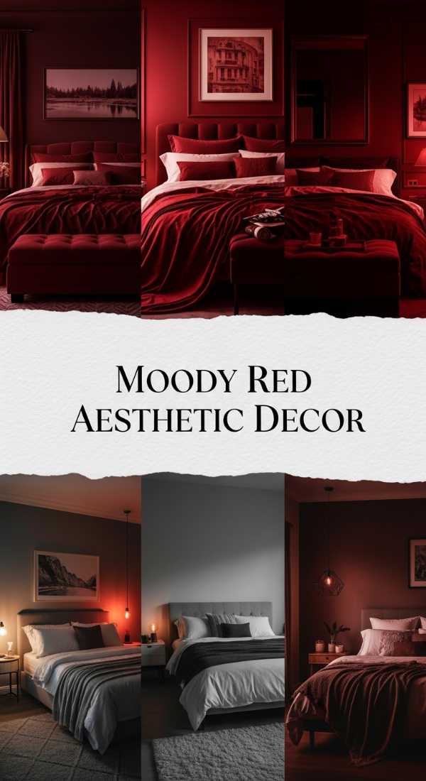 Moody Red Aesthetic Decor 69ea60a3a9799