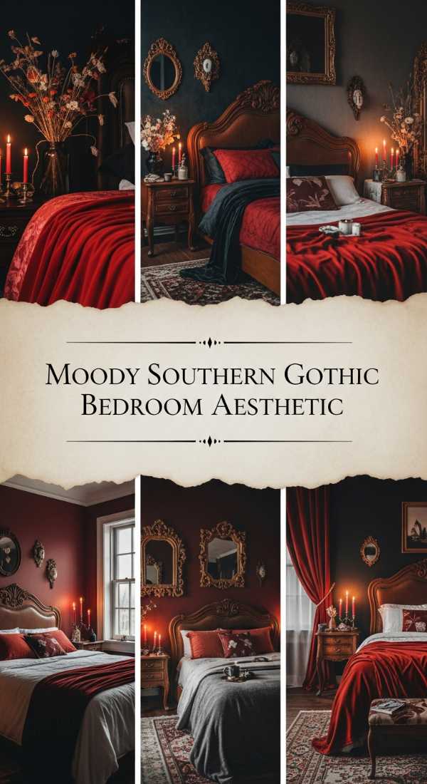 Moody Southern Gothic Bedroom Aesthetic 69efa25b91d80