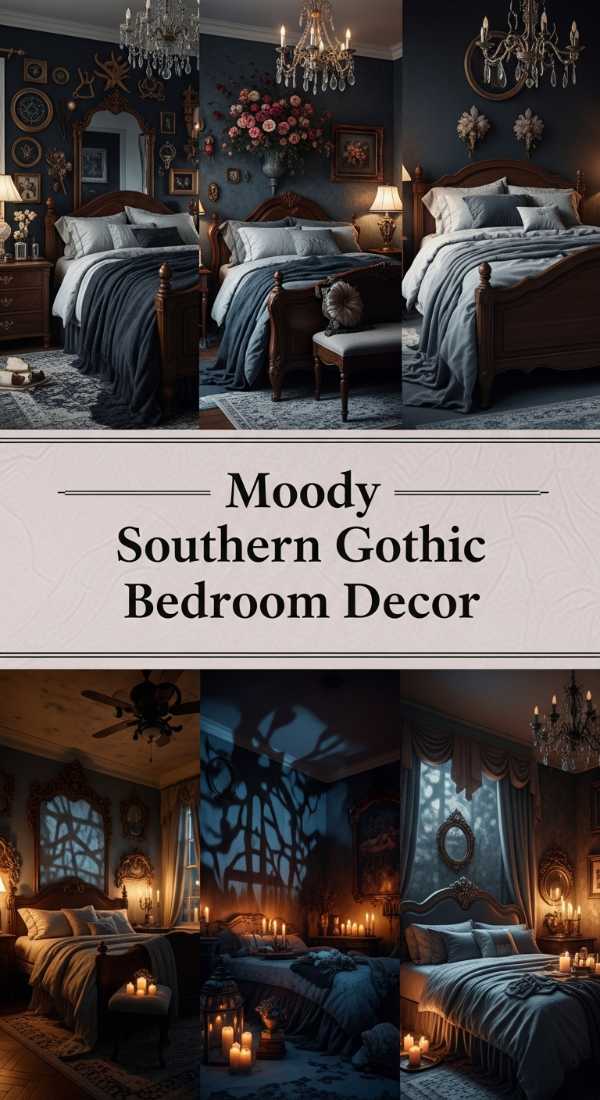 Moody Southern Gothic Bedroom Decor 69ea60b8efcfc