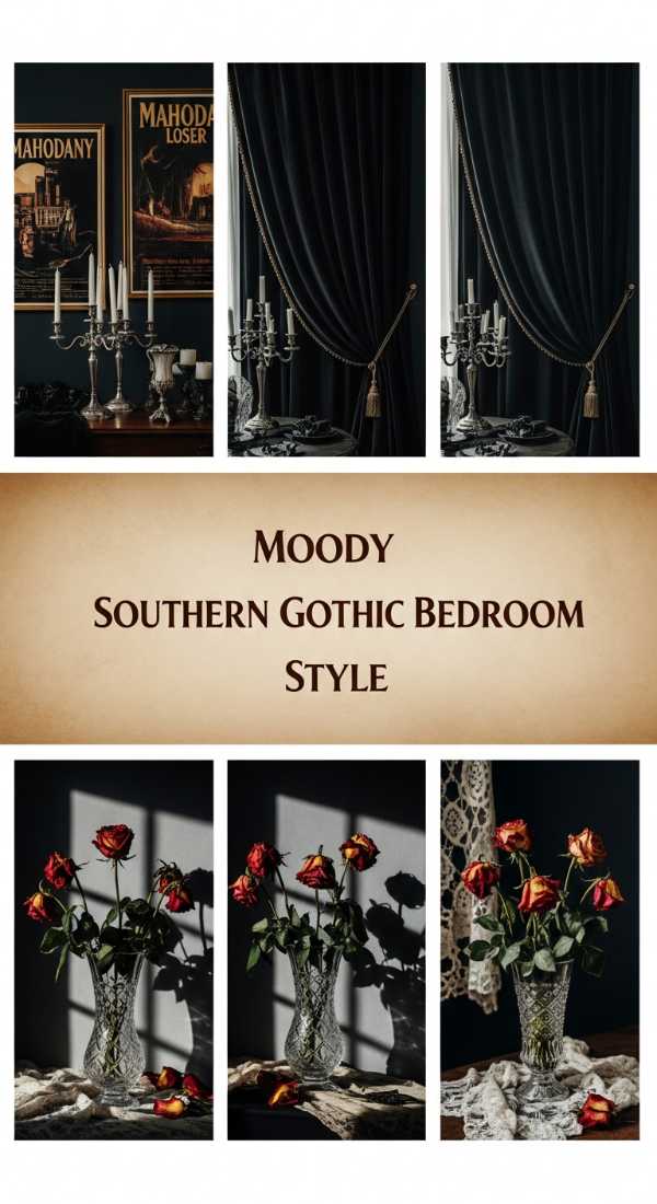 Moody Southern Gothic Bedroom Style 69efa358a03a9