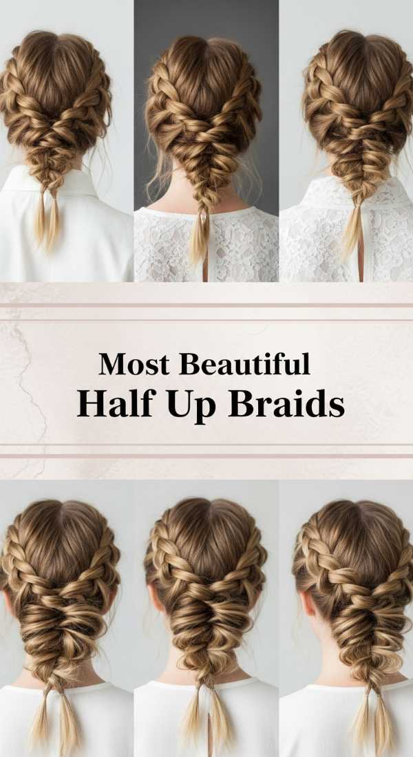 Most Beautiful Half Up Braids 69e4f672cc5fc