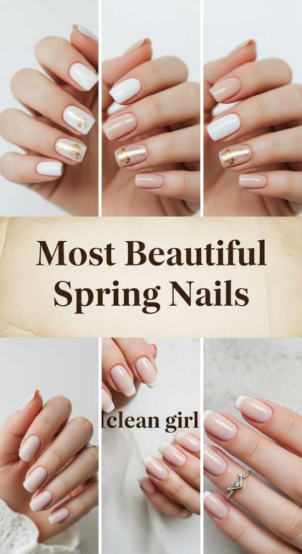 Most Beautiful Neutral Spring Nails 69ef3ae15550c