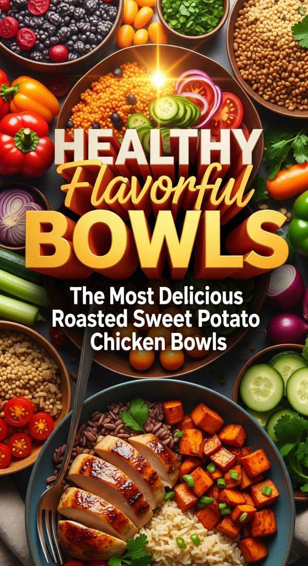 Most Delicious Roasted Sweet Potato Chicken Bowls 69ec95100406e