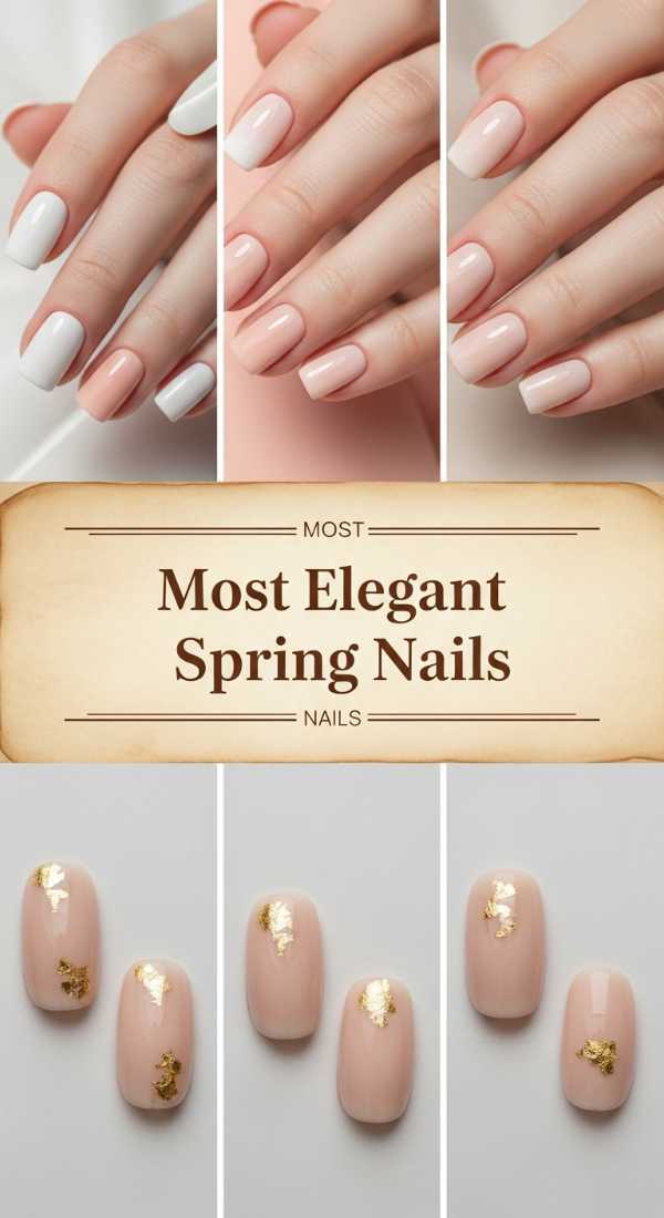 Most Elegant Simple Spring Nails 69f24a909fb86