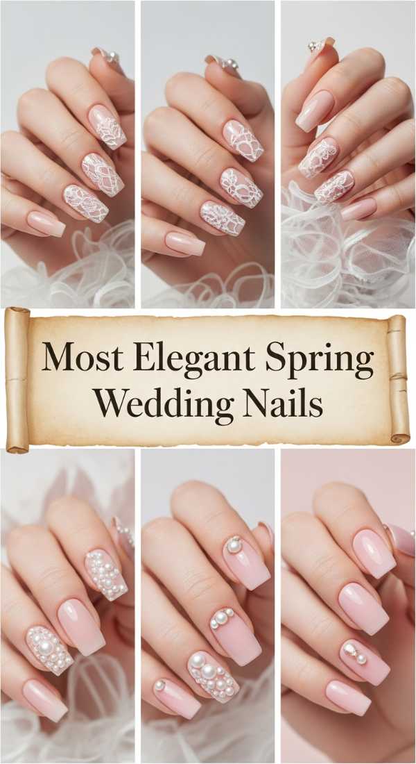 Most Elegant Spring Wedding Nails 69f32d5896347