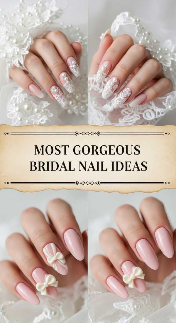 Most Gorgeous Bridal Nail Ideas 69e4e49c879fb