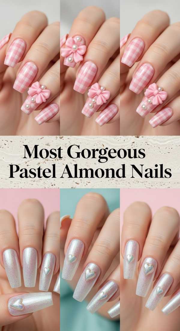 Most Gorgeous Pastel Almond Nails 69df3ab93306f