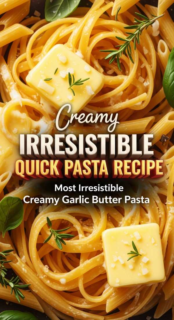 Most Irresistible Creamy Garlic Butter Pasta 69eb90f71a1e3