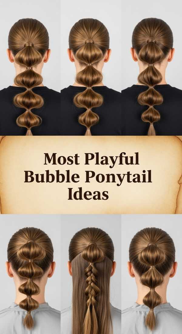 Most Playful Bubble Ponytail Ideas 69e4f67f21086