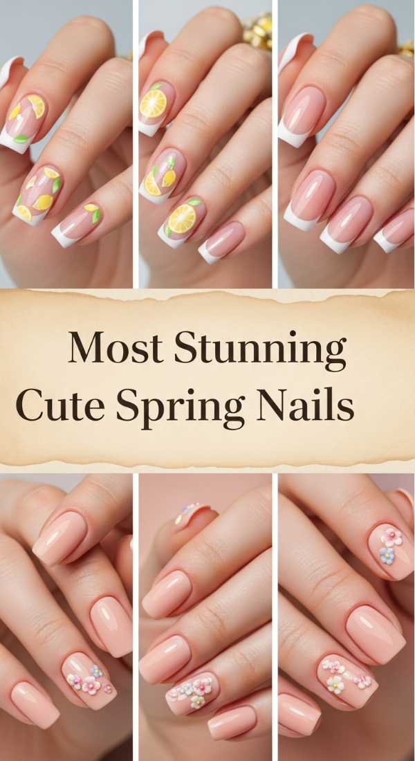 Most Stunning Cute Spring Nails 69df3ab752a83