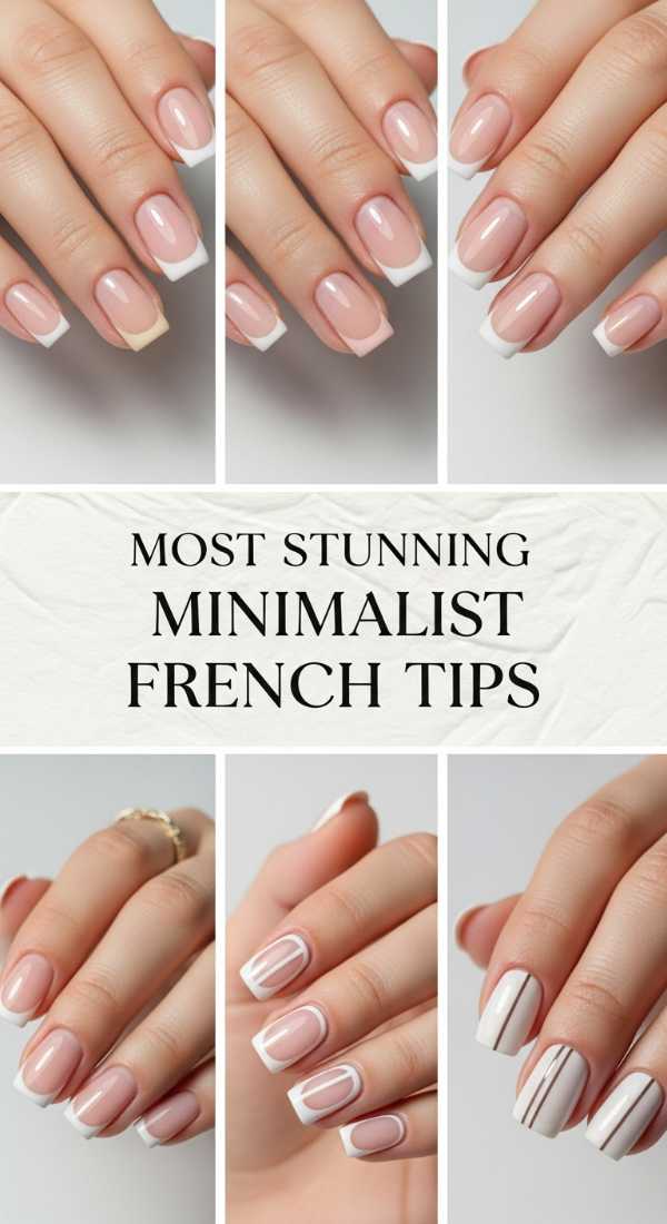 Most Stunning Minimalist French Tips 69e350fa230f9
