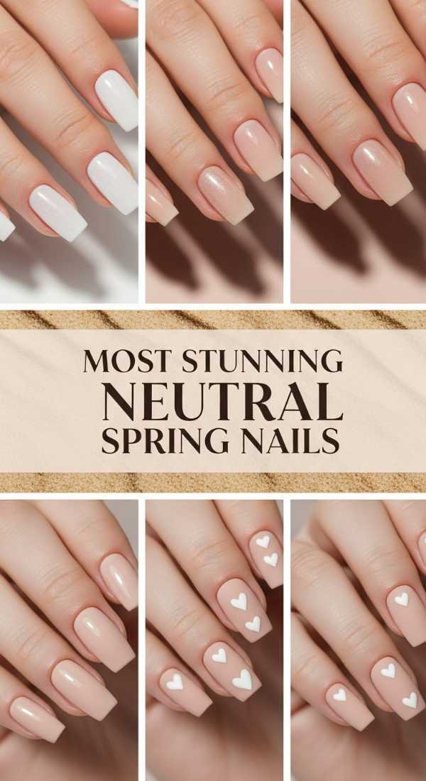 Most Stunning Neutral Spring Nails 69e9ccf3a7e65