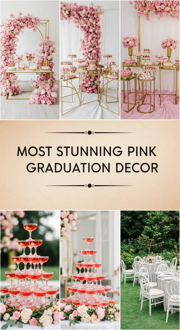 Most Stunning Pink Graduation Decor 69e32c4ac3715