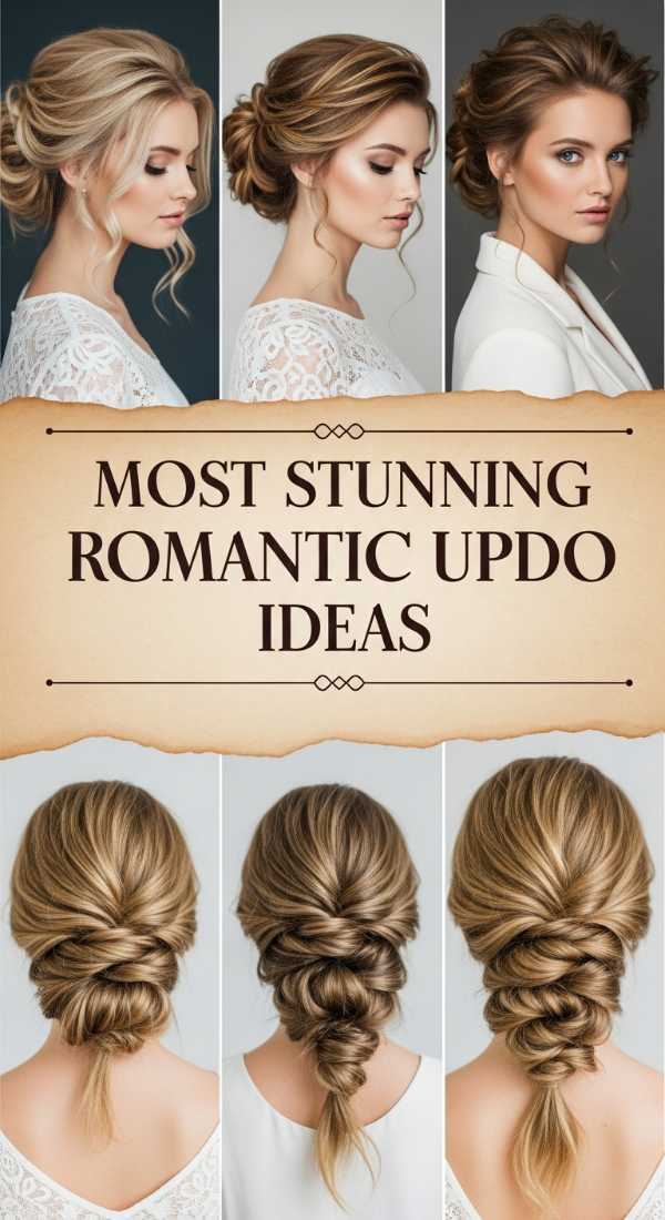 Most Stunning Romantic Updo Ideas 69e4f67c21bf9