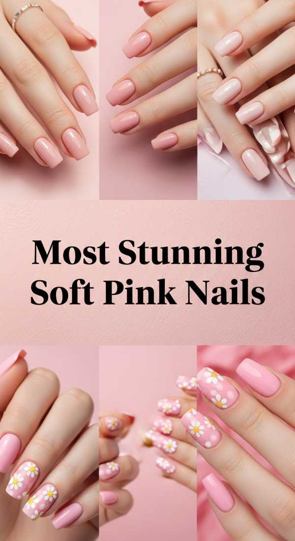 Most Stunning Soft Pink Nails 69de457591c2b