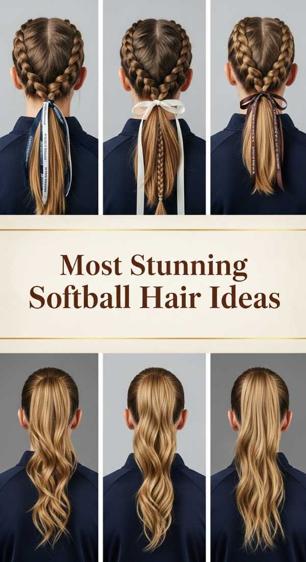 Most Stunning Softball Hair Ideas 69ee51adaf93d