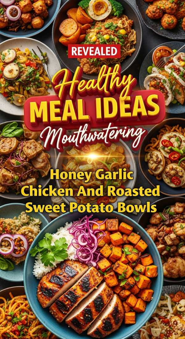 Mouthwatering Honey Garlic Chicken And Roasted Sweet Potato Bowls 69e707d3b76f5
