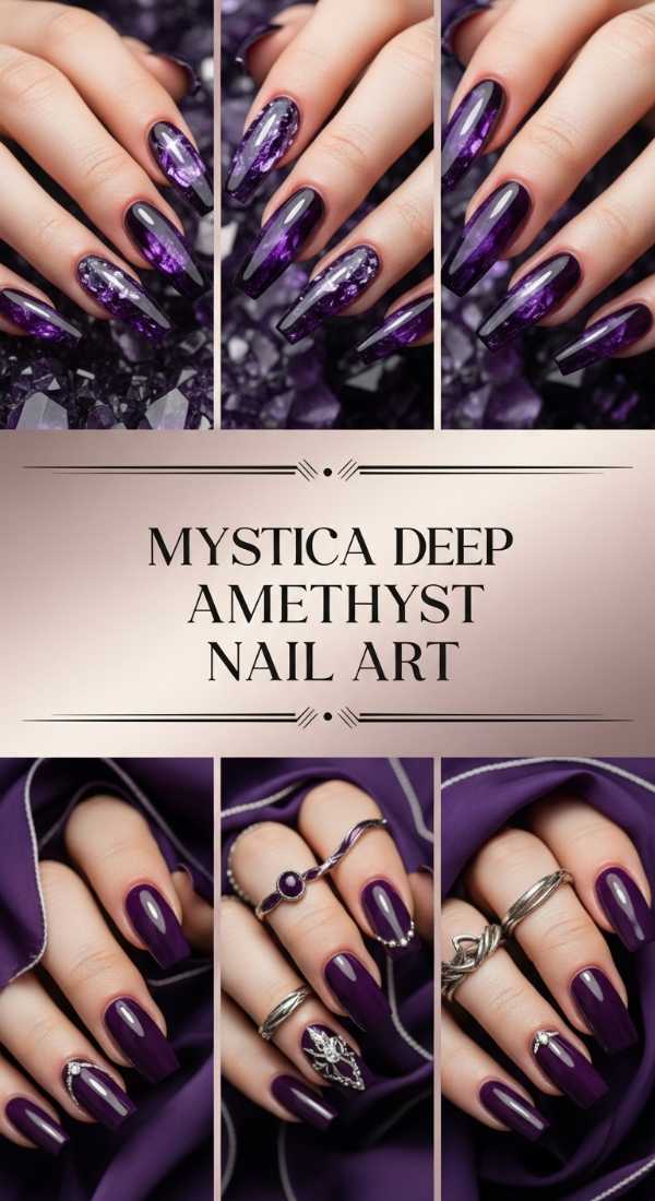 Mystical Deep Amethyst Nail Art 69ef3abf0df6b