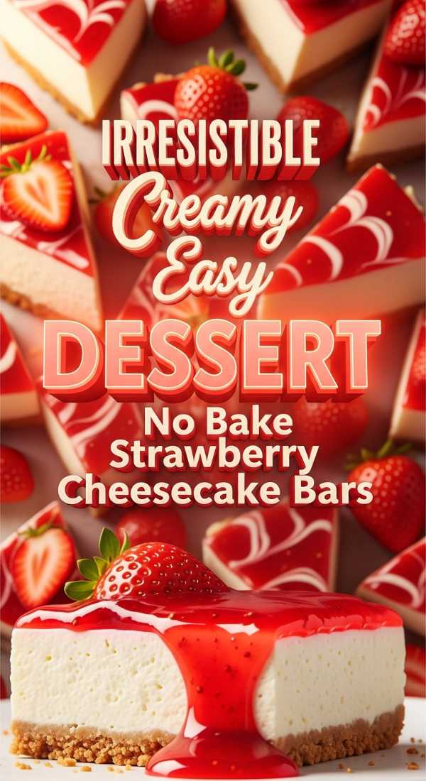 No Bake Strawberry Cheesecake Bars 69ec984ce4f69