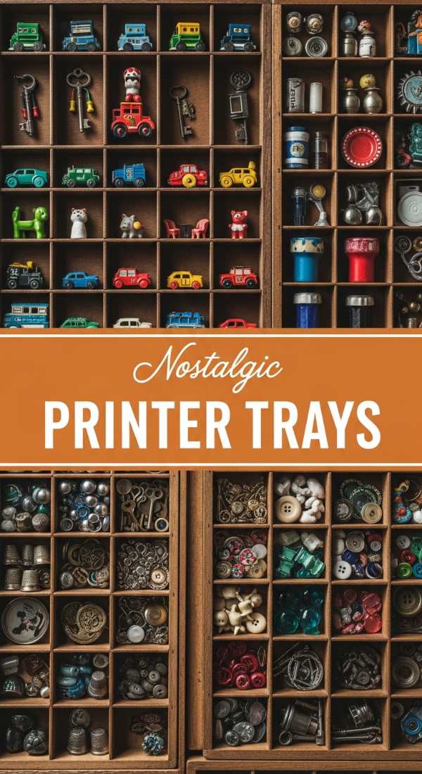 Nostalgic Printer Tray Wall Decor Displays 69df1fcbab501