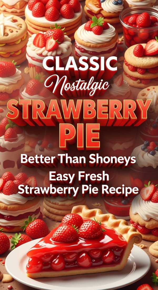 Nostalgic Strawberry Pie Better Than Shoneys 69ec8d5c37ecc