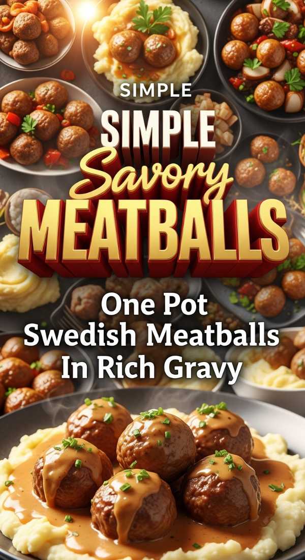 One Pot Swedish Meatballs Gravy 69e707cfe90f1