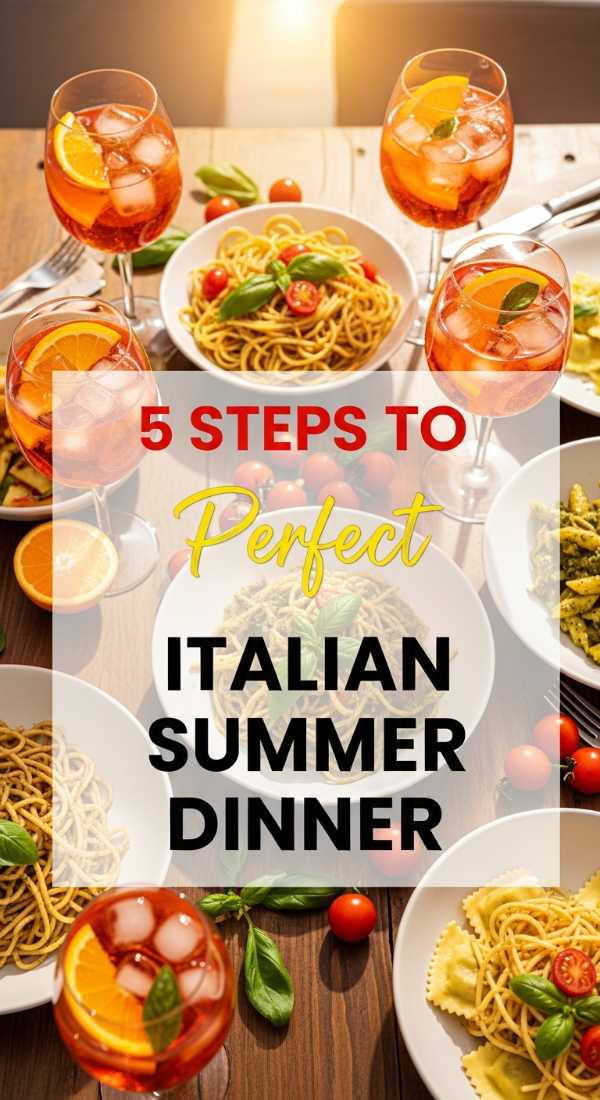 Organize Your Italian Summer Dinner In 5 Steps 69f0ccf679000