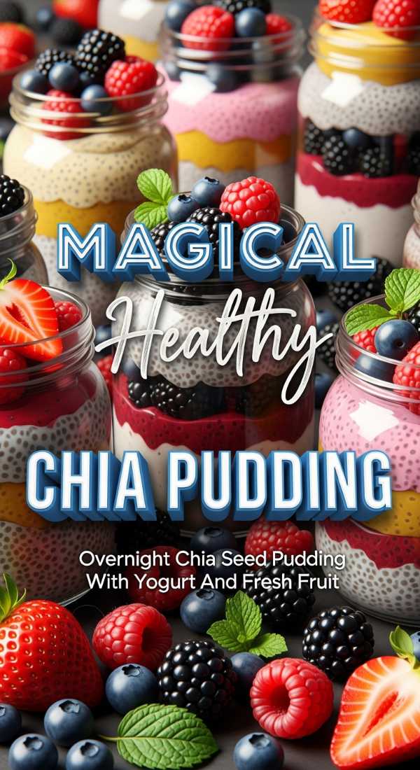 Overnight Chia Seed Pudding With Yogurt And Fresh Fruit