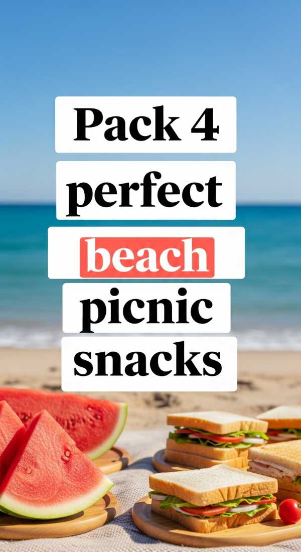 Pack 4 Perfect Beach Picnic Snacks 69e5d85743579