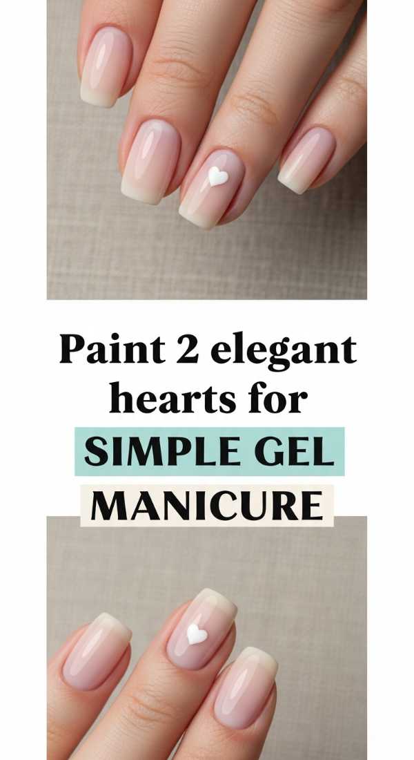 Paint 2 Elegant Hearts For Simple Gel Manicure 69ed0aa3afc5a