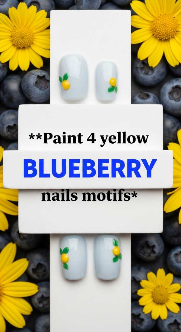 Paint 4 Yellow Blueberry Nails Motifs 69e3c06e3cc7b