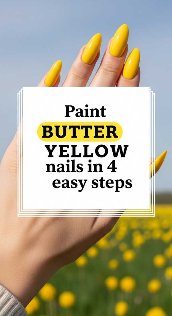 Paint Butter Yellow Nails In 4 Easy Steps 69ea689e6fab8