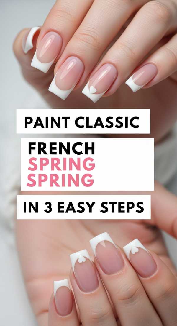 Paint Classic French Spring Nails In 3 Easy Steps 69ed0bb4ef193