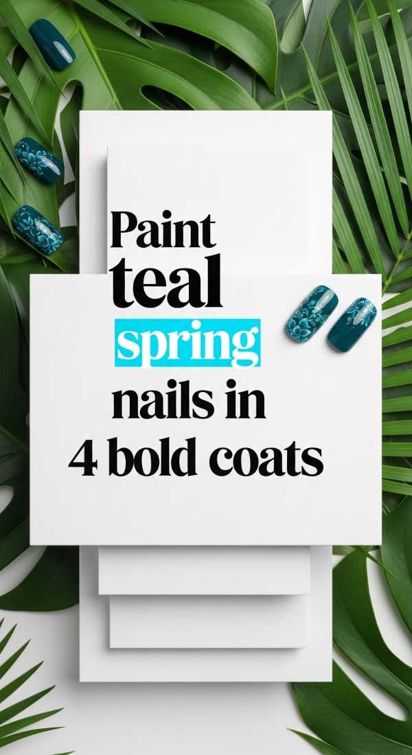 Paint Teal Spring Nails In 4 Bold Coats 69efb15de0365