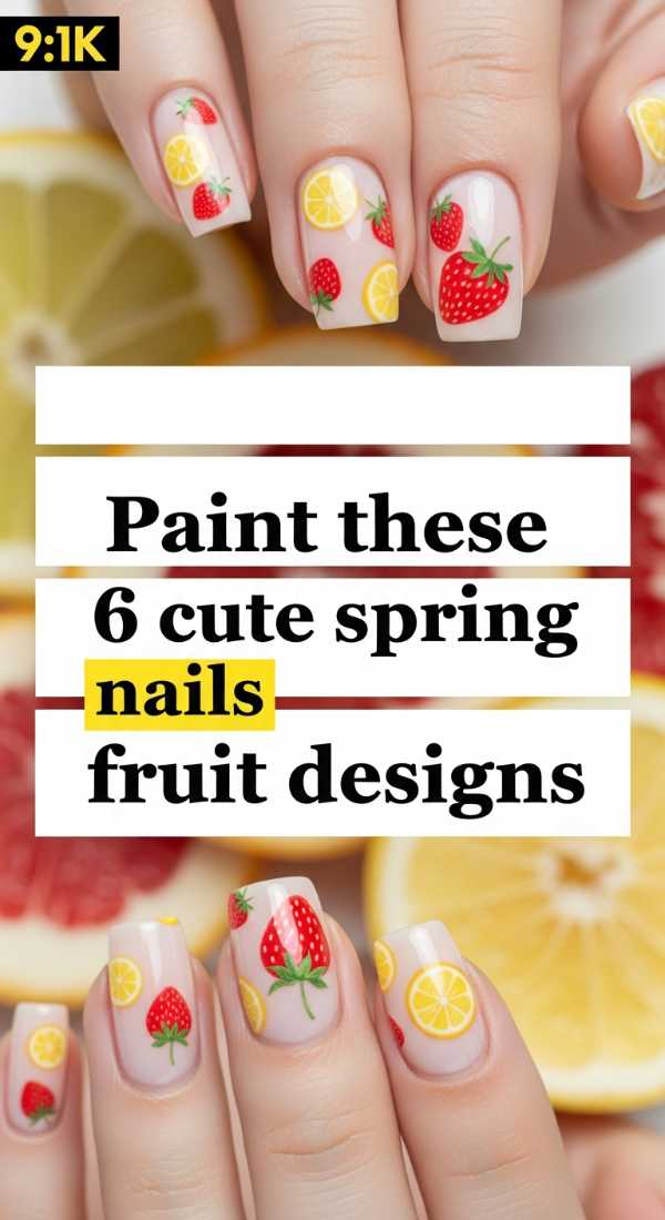 Paint These 6 Cute Spring Nails Fruit Designs 69e3c06fe5b1b