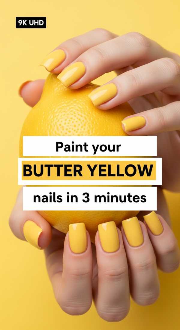 Paint Your Butter Yellow Nails In 3 Minutes 69e78040a50f2