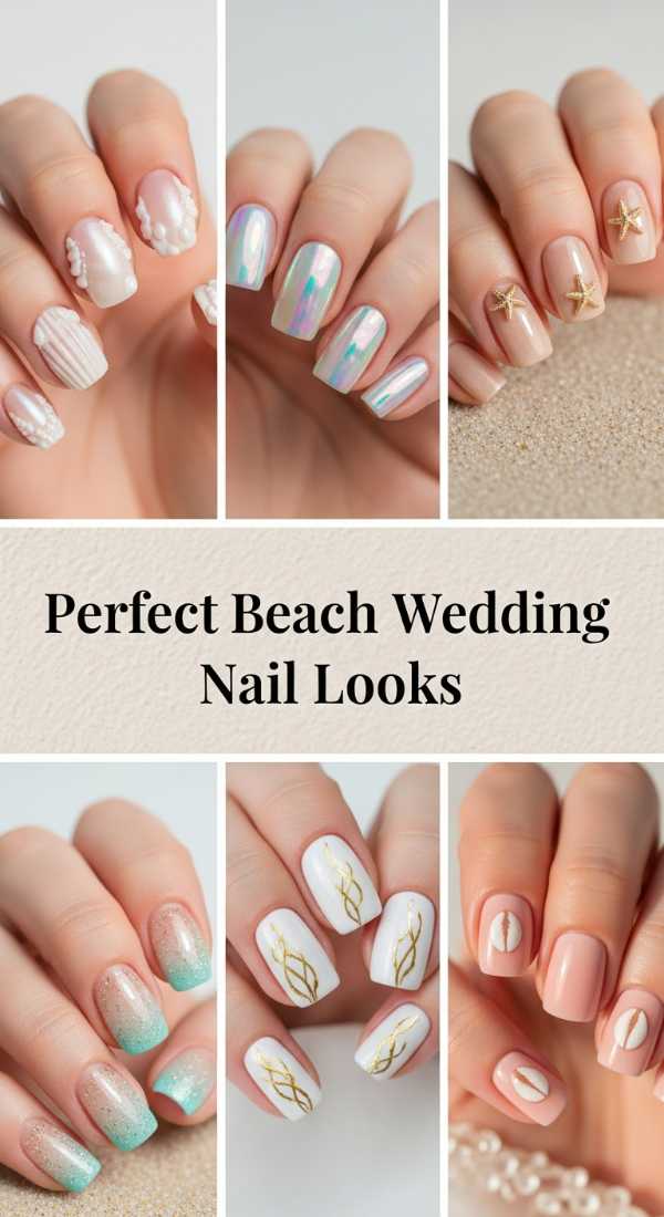 Perfect Beach Wedding Nail Looks