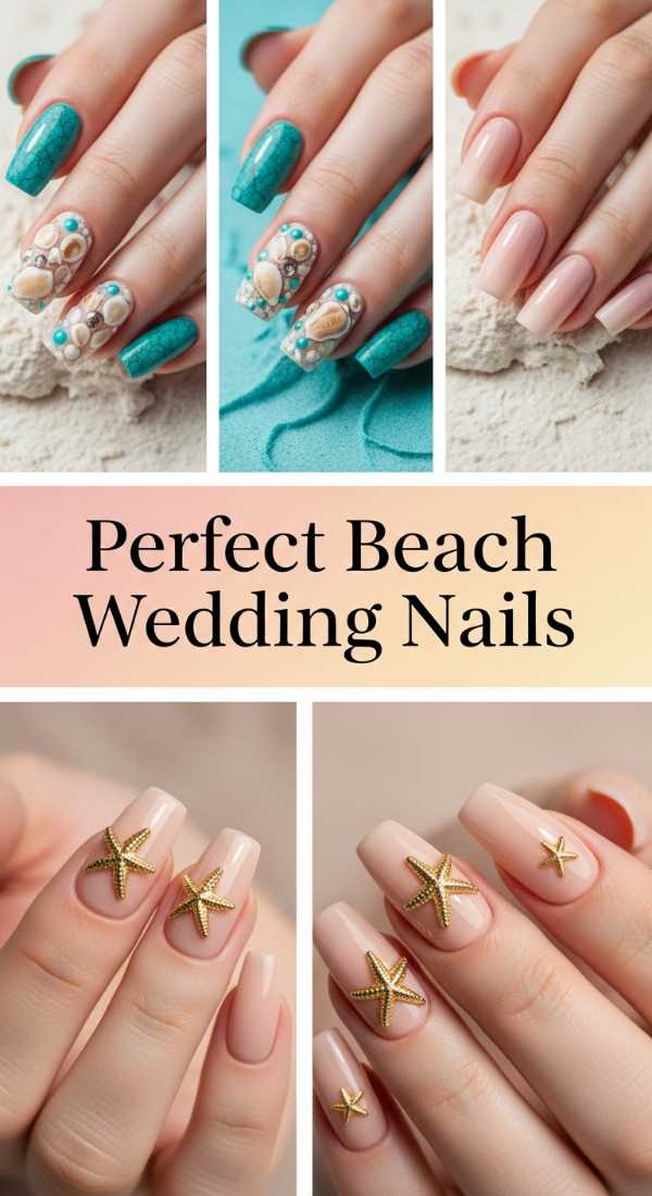 Perfect Beach Wedding Nails 69df1bab782e4