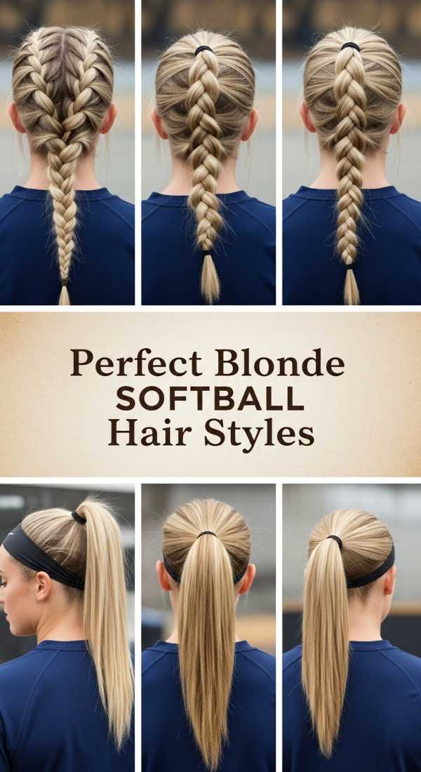 Perfect Blonde Softball Hair Styles 69e5e10f09e26