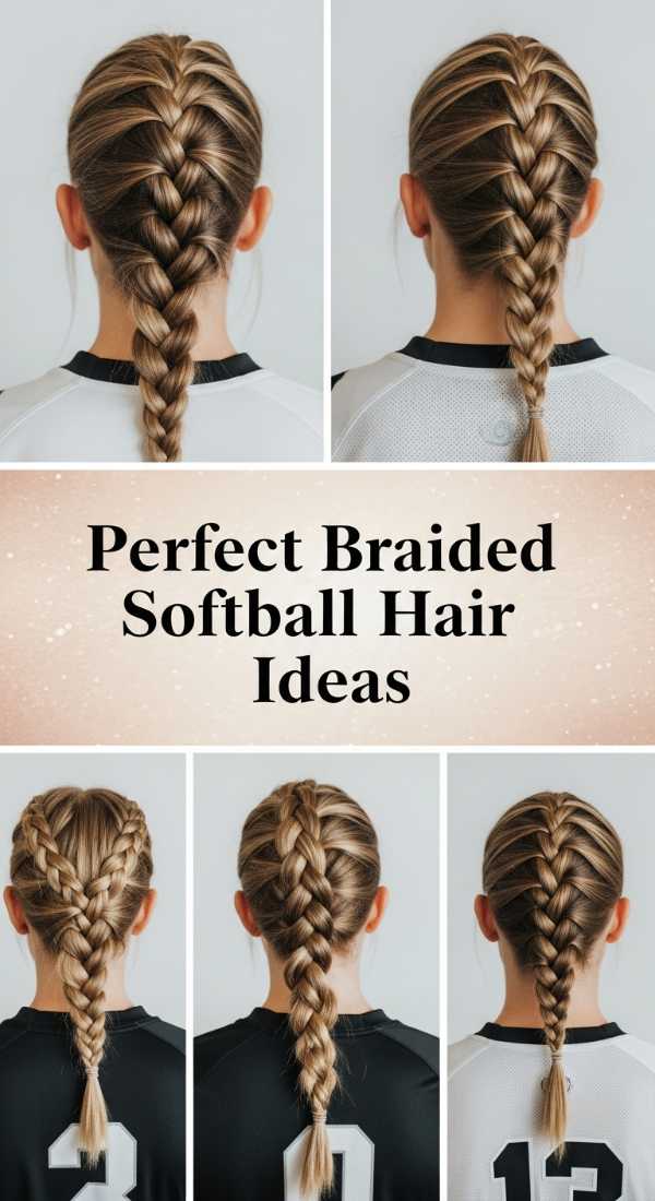 Perfect Braided Softball Hair Ideas 69dde95983c49
