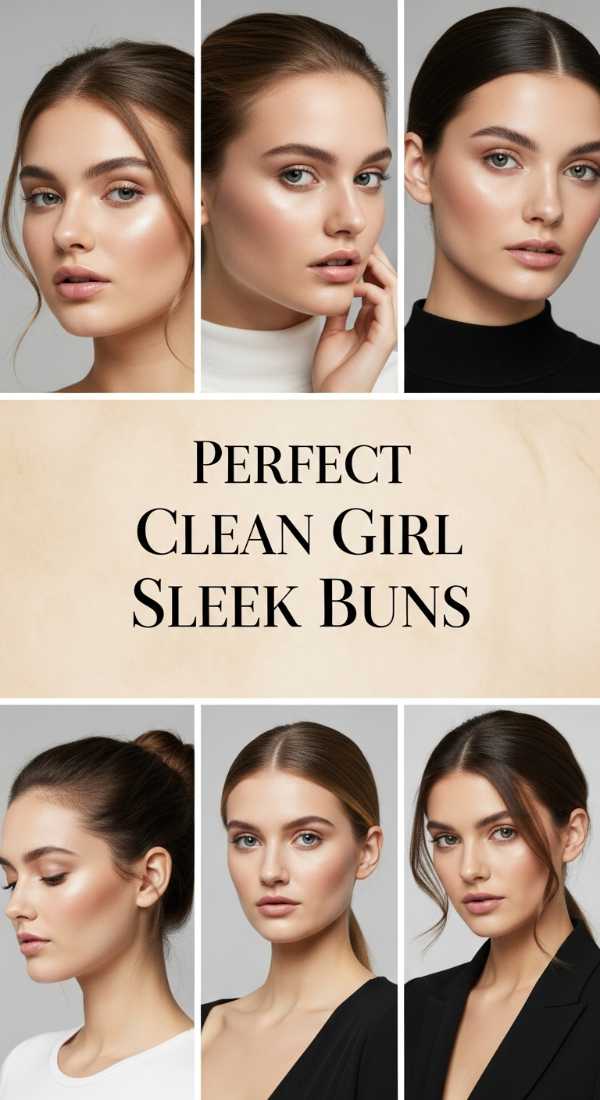 Perfect Clean Girl Sleek Buns 69e4f6829abd5