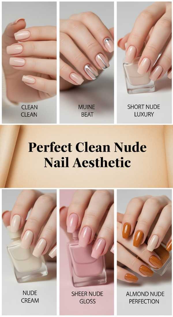 Perfect Clean Nude Nail Aesthetic 69e72cb80a821