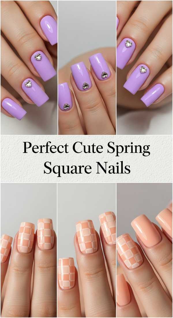 Perfect Cute Spring Square Nails 69e9ccf3def25