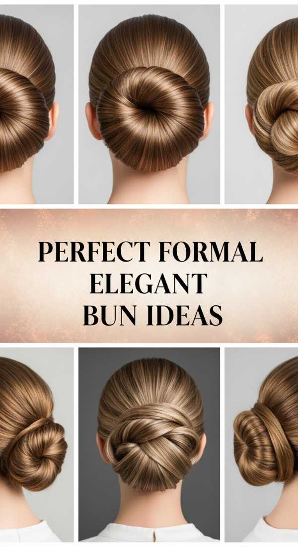 Perfect Formal Elegant Bun Ideas 69e33a0d37601