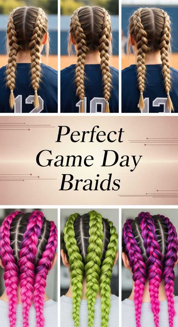 Perfect Game Day Braids 69eb967aa4405