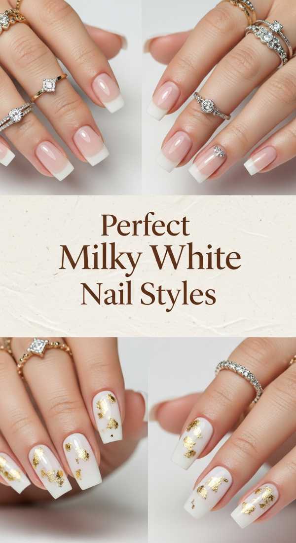 Perfect Milky White Nail Styles 69eb7270e2a5a