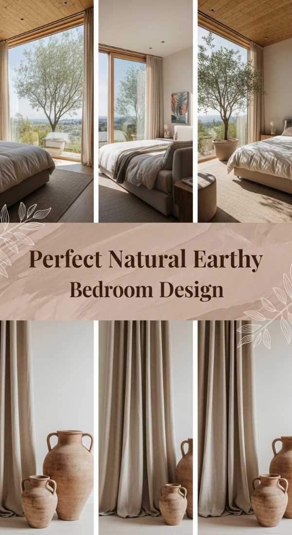 Perfect Natural Earthy Bedroom Design 69df46786a7b9